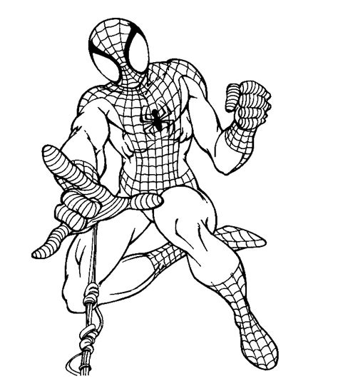 top  spiderman coloring pages printable