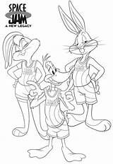 Looney Tunes Daffy Lola sketch template