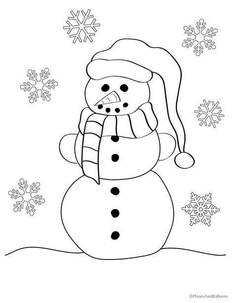 snowman coloring pages    kids  love winter karen
