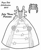 Paper Doll July Paperthinpersonas Printable Cut Color sketch template