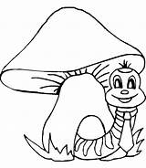 Champignon Coloriage Mushroom Imprimer Champignons Gratuitement Toupty sketch template