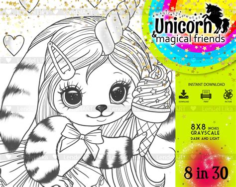 bunny unicorn cute unicorn baby unicorn coloring page  etsy hong kong