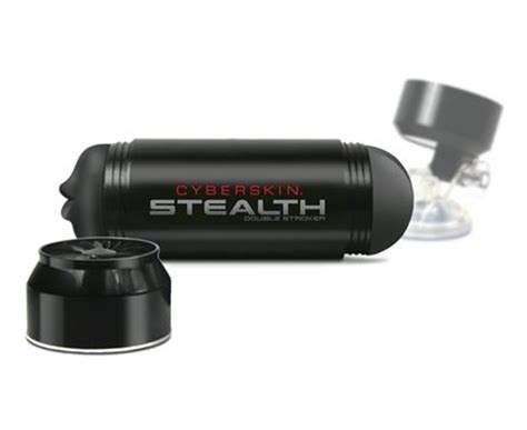 Cyberskin Stealth Double Stroker Mouth And Ass Black Nz
