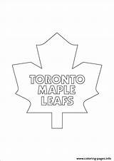 Maple Toronto Leafs Logo Hockey Coloring Pages Nhl Leaf Sport Printable Colouring Print Logos Book Kids Drawing Leaves Main Paper sketch template