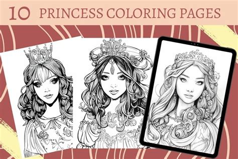princess coloring pages beatiful princess face portraits