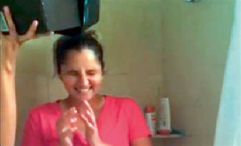 Watch Sania Mirza Takes The Ice Bucket Challenge Twice