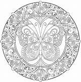 Mandala Coloring Complex Pages Complicated Getcolorings Printable sketch template