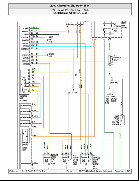 chevy ac wiring diagram