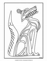 Coloring Native Pages American Northwest Indian Pacific Chinook Animal First Nations Sheets Superhero Taco Bell Indians Coast Book Color Haida sketch template