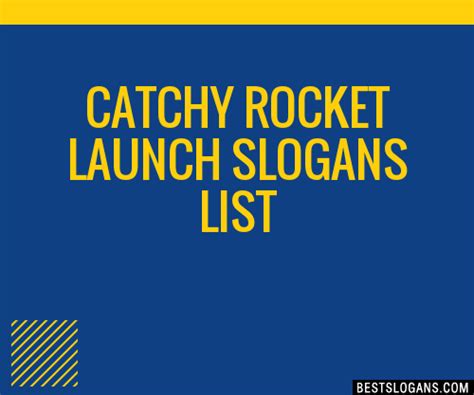 catchy rocket launch slogans list taglines phrases names