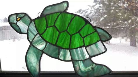 stained glass turtle stained glass patterns glass artwork stained