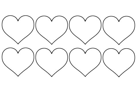 printable heart templates valentines herzen freebie   heart