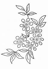 Sticken Blumen Blumenmuster Anleitungen Blumenkranz Bunte Wiese sketch template