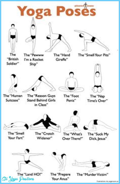 hatha yoga poses chart allyogapositionscom printable yoga poses