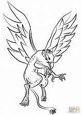 Griffin Coloring Template sketch template