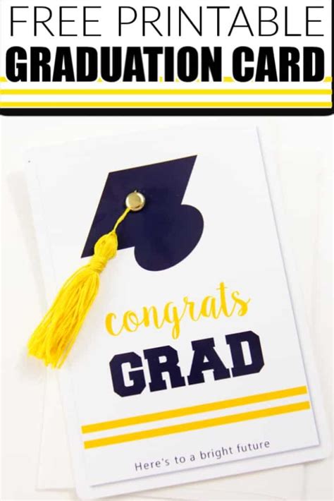 printable graduation card  tassel   happy