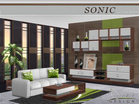 sonic living room by nynaevedesign at tsr sims 4 updates