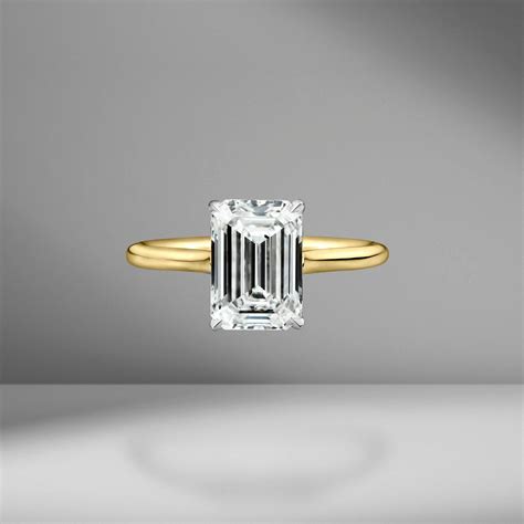 Emerald Cut Solitaire Engagement Ring – Material Good