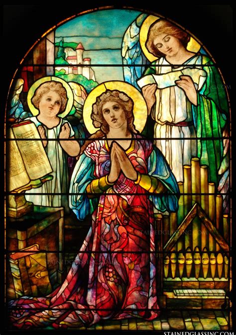 Angelic Choir Religious Stained Glass Window