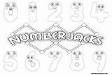 Numberjacks Jacks sketch template