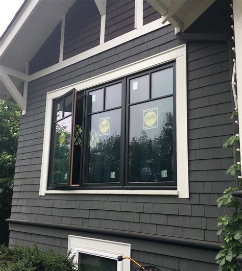 casement windows improve airflow pella windows  seattle grey exterior house colors