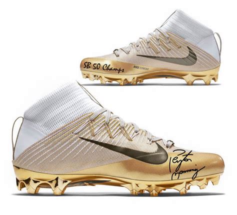 You Can Buy These Nike Sb50 Cleats Signed By Peyton Manning Complex