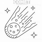 Cometa Comet Stella Stampare sketch template