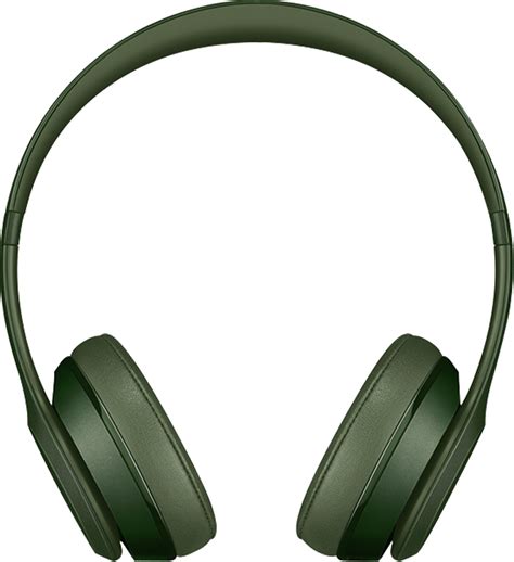 beats by dr dre solo 2 on ear headphones hunter green mhnx2am a best buy