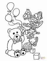 Toys Coloring Pages Drawing Printable Color sketch template