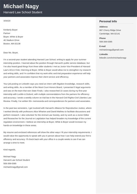 cover letter examples law