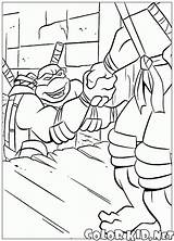 Colorir Ajuda Combate Donatello sketch template