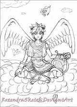Icarus Kid sketch template