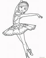 Coloring Pages Dancer Dancing Girl Ballet Ballerina Drawing Printable Color Getcolorings Girls Getdrawings sketch template