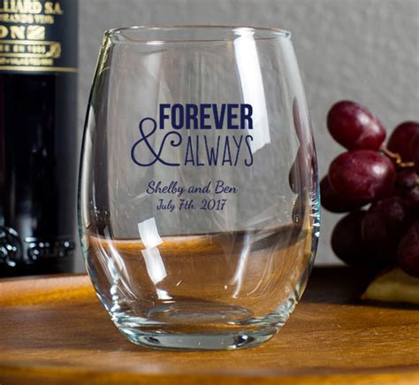 Personalized Stemless Wine Glasses 9 Oz