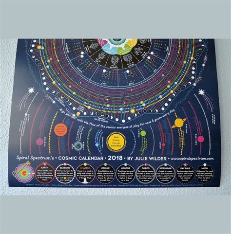 cosmic calendar 2018 astrology calendar rebelsmarket