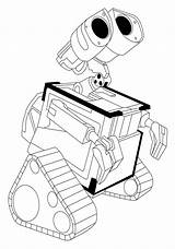 Walle Robot Colorare Gratuit Disegni Ausmalen Becker Nom Trickfilmfiguren Getdrawings Coloriages Malvorlage sketch template