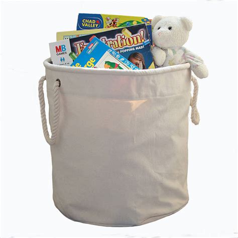 canvas toy storage bucket   original canvas bucket bag company notonthehighstreetcom