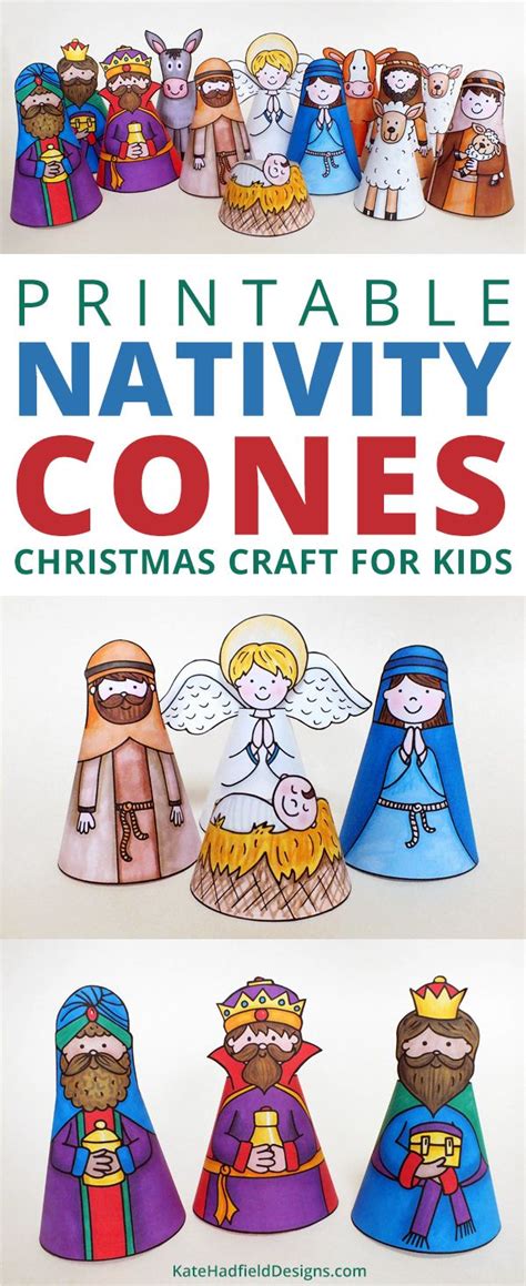 colour  nativity printable christmas craft  kids preschool