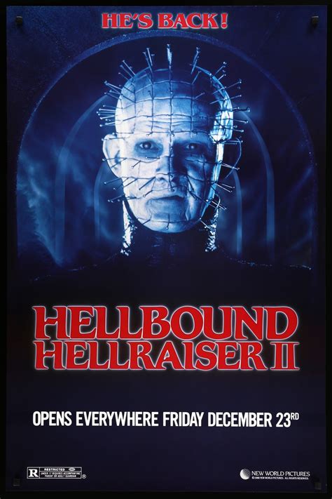 hellbound hellraiser ii 1988 original one sheet movie poster