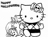 Coloring Halloween Pages Kitty Hello Happy Princess Printable Cute Kids Easter Colouring Cartoon Color Birthday Pumpkin Cat Print Getdrawings Popular sketch template