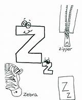 Coloring Words Zipper Alphabet Pages Different Print Printable Getcolorings Getdrawings sketch template