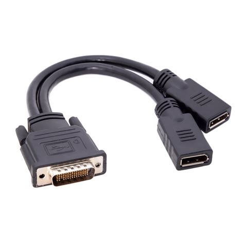 lfh  dms  pin  dual displayport female video card cable