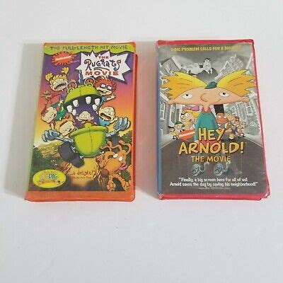 nickelodeon hey arnold    rugrats  lot   vhs tapes   picclick ca