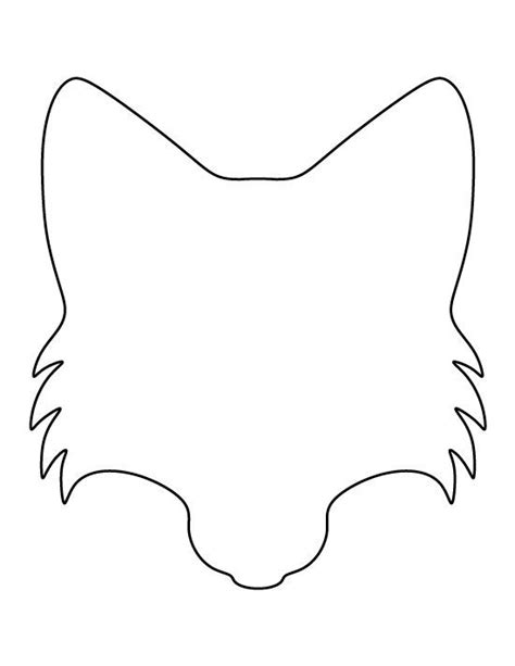 image result  simple fox template fox face face template fox crafts