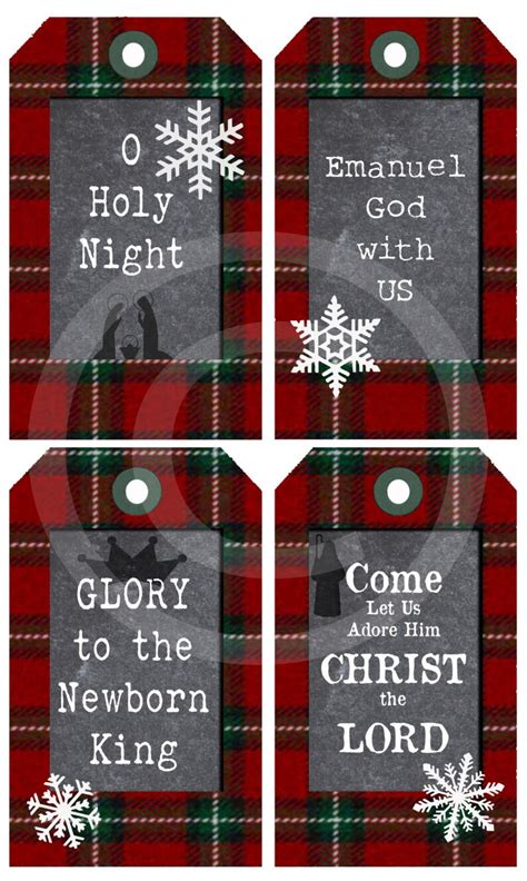 christmas printable gift tags religious christian digital chalkboard