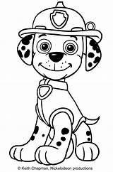 Marshall Patrol Paw Coloring Template Pages sketch template
