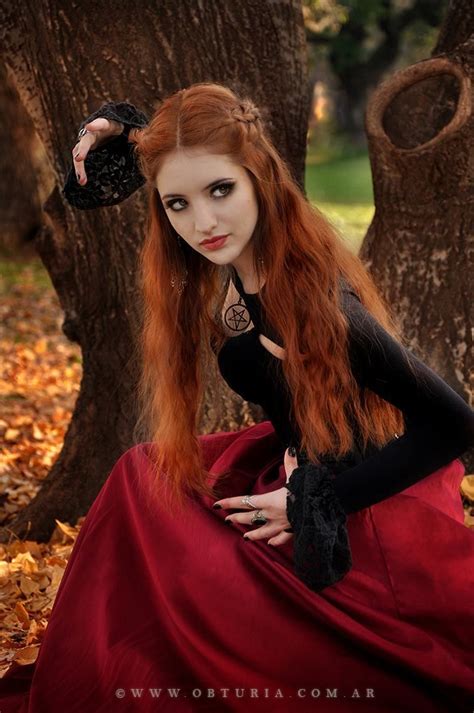Goth Model ★ Natalia Maetta Witch Hair Redheads Goth Model