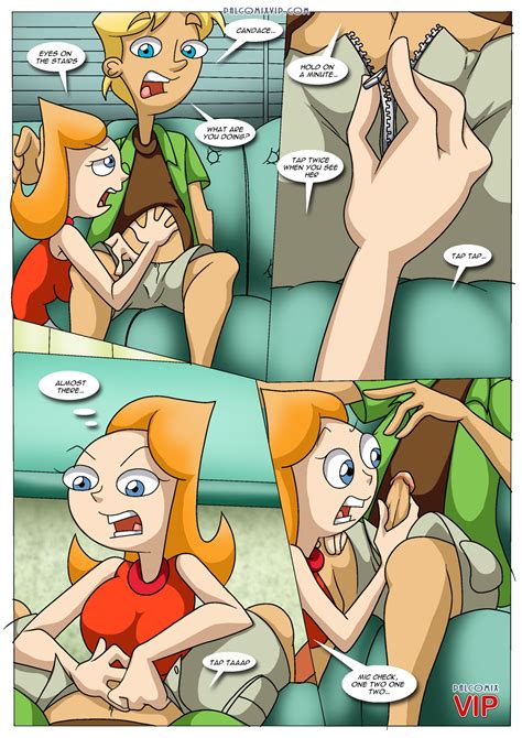 xbooru 1girl candace flynn comic helping out a friend jeremy johnson palcomix phineas and ferb