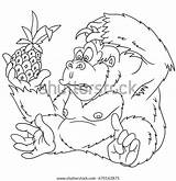 Gorilla Name sketch template