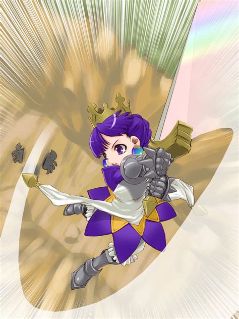 Safebooru 1girl Armor Armored Dress Atlus Battle Brown Background